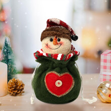 Christmas Apple Gift Bags – Embroidered Drawstring Candy Bags, Compatible with Christmas Eve & Holiday Party Decor