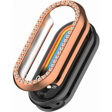 XiHAMA Diamond Case kompatibel mit Xiaomi Smart Band 10/10NFC – Glitzernde, stoßfeste PC-Bumper-Schutzhülle (nur Hülle, keine Displayschutzfolie)