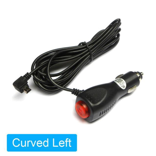 Mini-USB-Ladekabel für Dashcams im Auto mit Ein-/Ausschalter und Stromversorgung