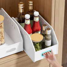 Large Plastic Storage Box for Kitchen, Seasoning Rack & Snack Organizer – White, Compatible with Home Use