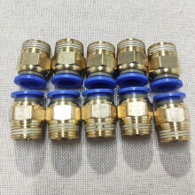QUICK10PC3/8" OD rør X1/4" NPT pneumatisk fitting Tryk-til-tilslutning luftfitting