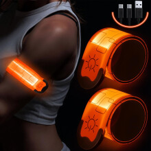 Rechargeable LED Armbands High-Vis 2 Pack
