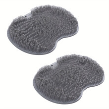 Siliconen voet- en rugscrubber voor onder de douche met antislip zuignappen, wandmontage dieptereinigend lichaamshulpmiddel – geschikt voor