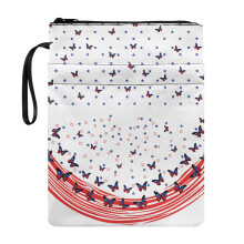 Buchhülle aus Polyestergewebe, Geschenk für lesebegeisterte Mütter, Notizbuchhülle mit dekorativem Design, 11,42 x 8,66 Zoll, patriotisches