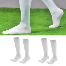 Fotballsokker Herre Pustende Komfortable 1 Par Hvite Polyester