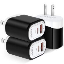 3PCS USB-C Wall Charger Block, 20W PD + QC3.0 Fast Charging, Compatible with Android Phones