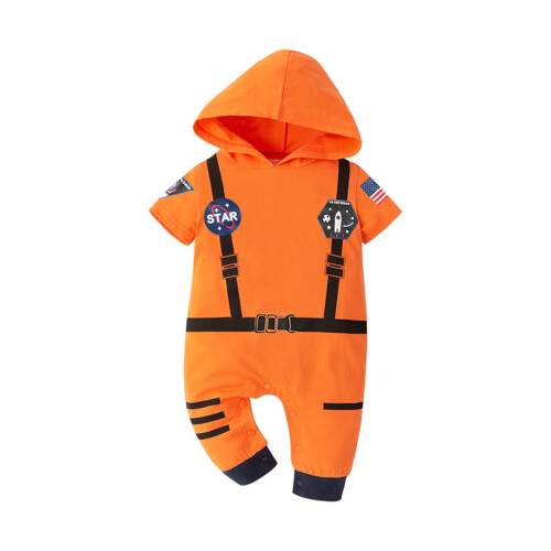 Astronaut Hooded Romper for Toddlers and Babies Soft