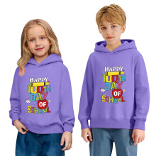 100Days Of School-skjorter for barn, langermet genser, casual hettegensere, gensere, 100Days Celebration, trendy topper