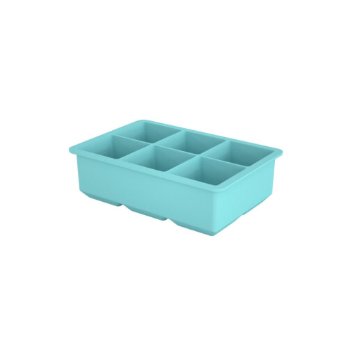 Stackable Large Ice Cubes Maker Silicones Tray Freezers Safe Flexible Ice Molds For Refrigerator Space Saving Storage