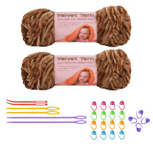 Chunky Yarn for Hand Knitting, Hand Woven Crochet Yarn In A Velvet Yarn Friendly And Soft Yarn
