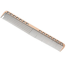 18cm Hair Comb Detangling Dressing Comb for Hair Styling Stainless Steel Matte Rose Gold Tone