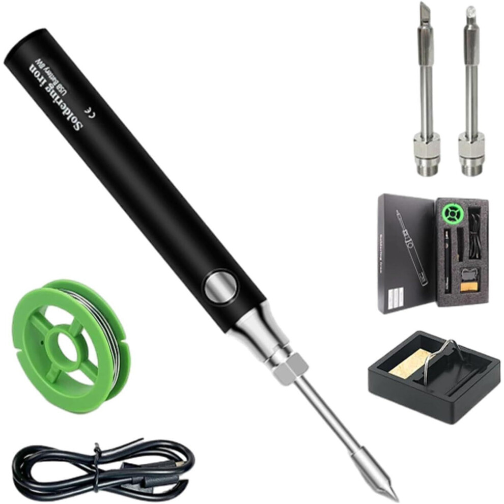 Havegather Cordless Soldering Iron, Usb Rechargeable, Wireless Portable Soldering Pen With Iron Tip Â Black 9028731768434
