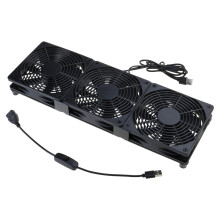 Ventola Tizuqe Multi Use da 120 mm alimentata tramite USB per un raffreddamento ottimale di router, server, workstation e supporti per laptop da