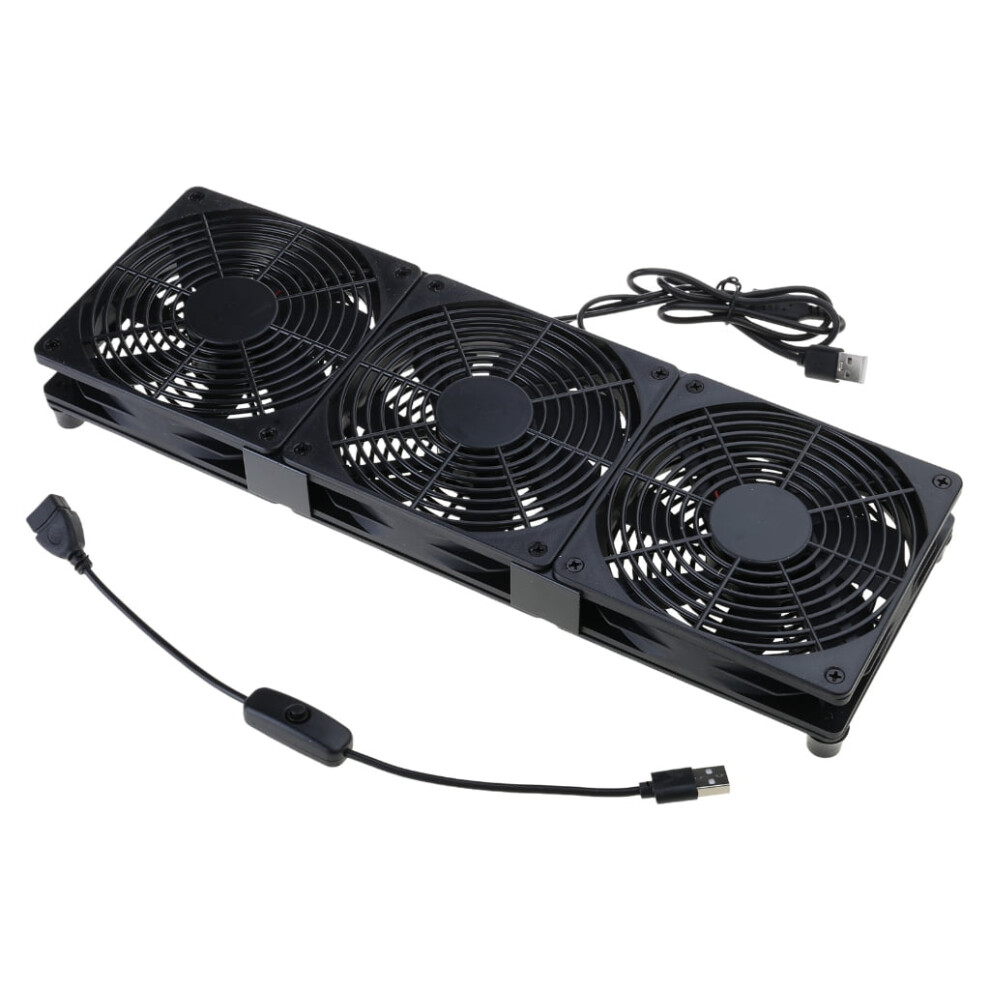 Tizuqe Multi Use 120Mm Usb Powered Fan For Enhanced Cooling Of Routers, Servers, Workstations, And Gaming Laptop Stands 9479868651005