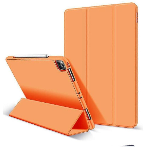 (ORANGE) Protective Case For iPad Pro 12.9inch Case With Pencil Holder
