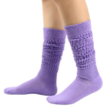 Womens Slouch Socks Scrunch Long Cotton Socks Girls Sleep Slouchy Knee High Gym Tube Boot Sock