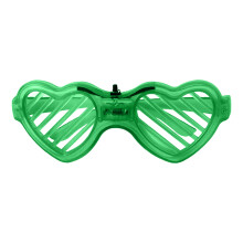 Xinwanna Kids Glow-in-the-Dark LED Glasses, 3 Light Modes, Heart Shape, Battery-Powered, Cosplay & Party Prop (Type N)