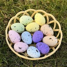 10-Pack Blank Foam Easter Eggs for DIY Crafting and Painting – Ki-ds Easter Craft Kit, Empty Eggs for Decorating Easter Holiday Activities