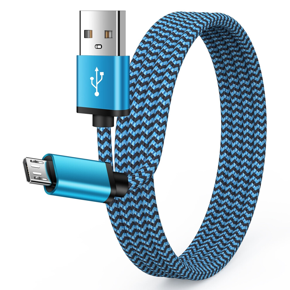 Micro Usb Cable 6Ft, Nylon Braided Fast Charging & Sync Cord Compatible With Samsung Galaxy 9365509152867