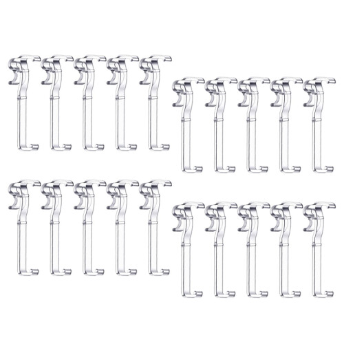 Tizuqe20 τεμάχια κρυμμένα κλιπ ποδιάς 3,25 ιντσών, διαφανές πλαστικό σφιγκτήρα