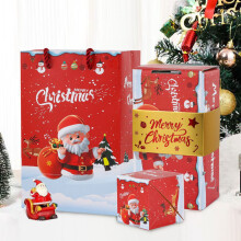 Christmas Surprise Boxes – 10 Pop-Out Money & Cash Folding Bouncing Gift Boxes with Lids, Red Santa Design, Compatible with Holiday Party Games