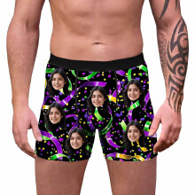 Herretrykk Pustende Tettsittende Herretruser Komfortable Boxershorts (P, Polyester, Spandex)