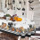 Οβάλ τραπεζομάντιλο Halloween 60x84", με σχέδιο κρανίου σε σχήμα κάστρου κολοκύθας, 1