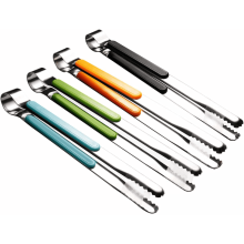 4pcs Stainless Steel Kitchen Tongs, Serving Tongs for Cooking High Heat Resistant Non-Stick Cooking Tongs with Non-Slip Comfort Grip