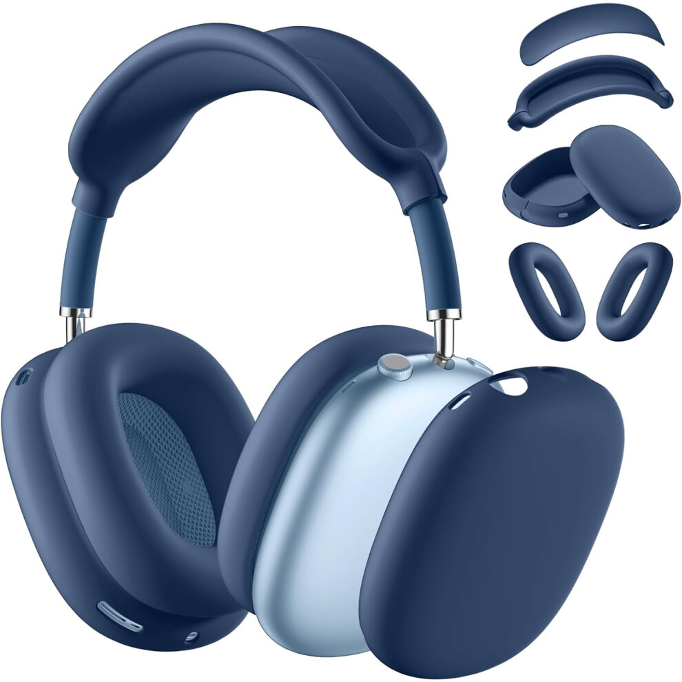 Soft Silicone Case Cover For Airpods Max Â Ear Cup, Headband & Pad Protector (Compatible With Airpods Max) 9028731604756