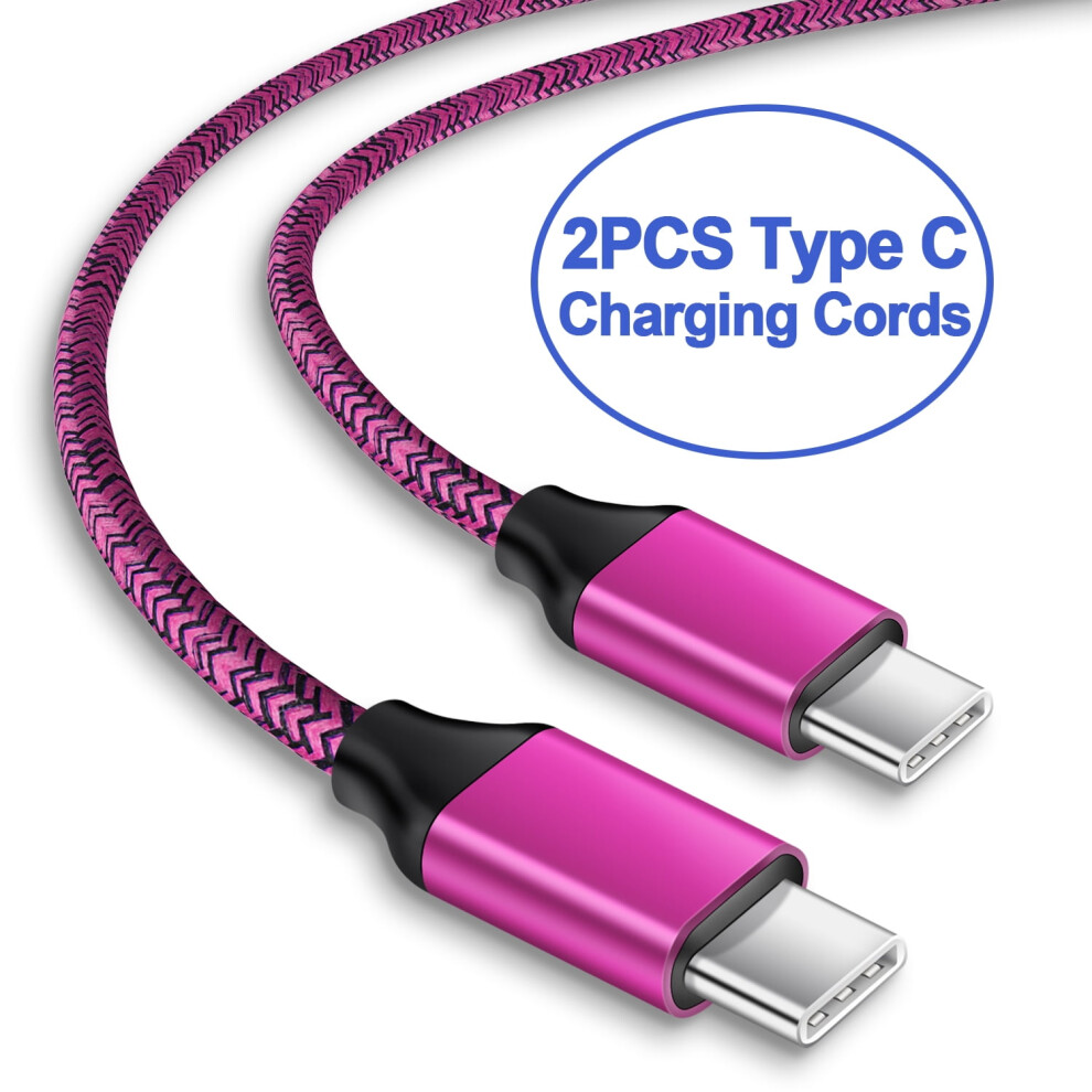 2Pack,Usb C Cables,Type C Usb Cables, Usb C To Usb A Cable Android Type C Charger Charging Cords Usb-C Phone Cables,Rose 9365509149423