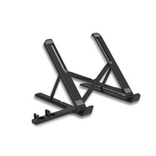 Adjustable Laptop Stand with 13Level Height, Foldable Cooling Riser for Desk, Fits 1017' Laptops, Black