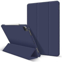 (BLUE) Protective Case For iPad Pro 12.9inch Case With Pencil Holder