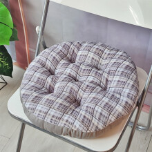 Adornos navideños, estera de tatami redonda y suave de 40 cm (16") – Cojín de suelo a cuadros, decoración para el hogar y regalo para fiestas