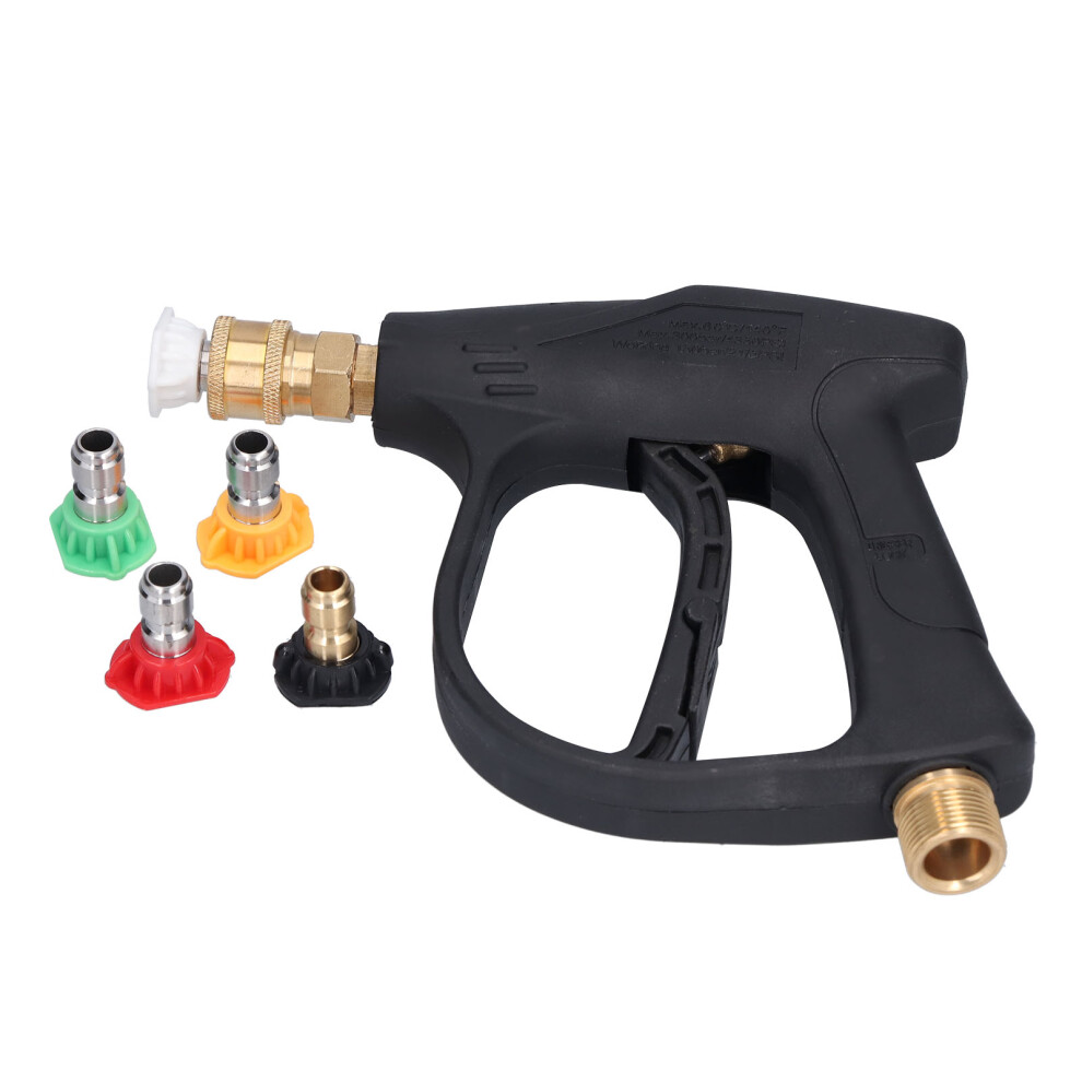 High Pressure Washer Gun + 5 Nozzles 1/4In M22 3000Psi 7691390670404