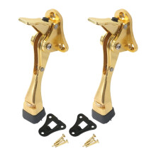 2Pcs Kickdown Door Stop Zincs Alloy Doorstop Adjustable Door Holder