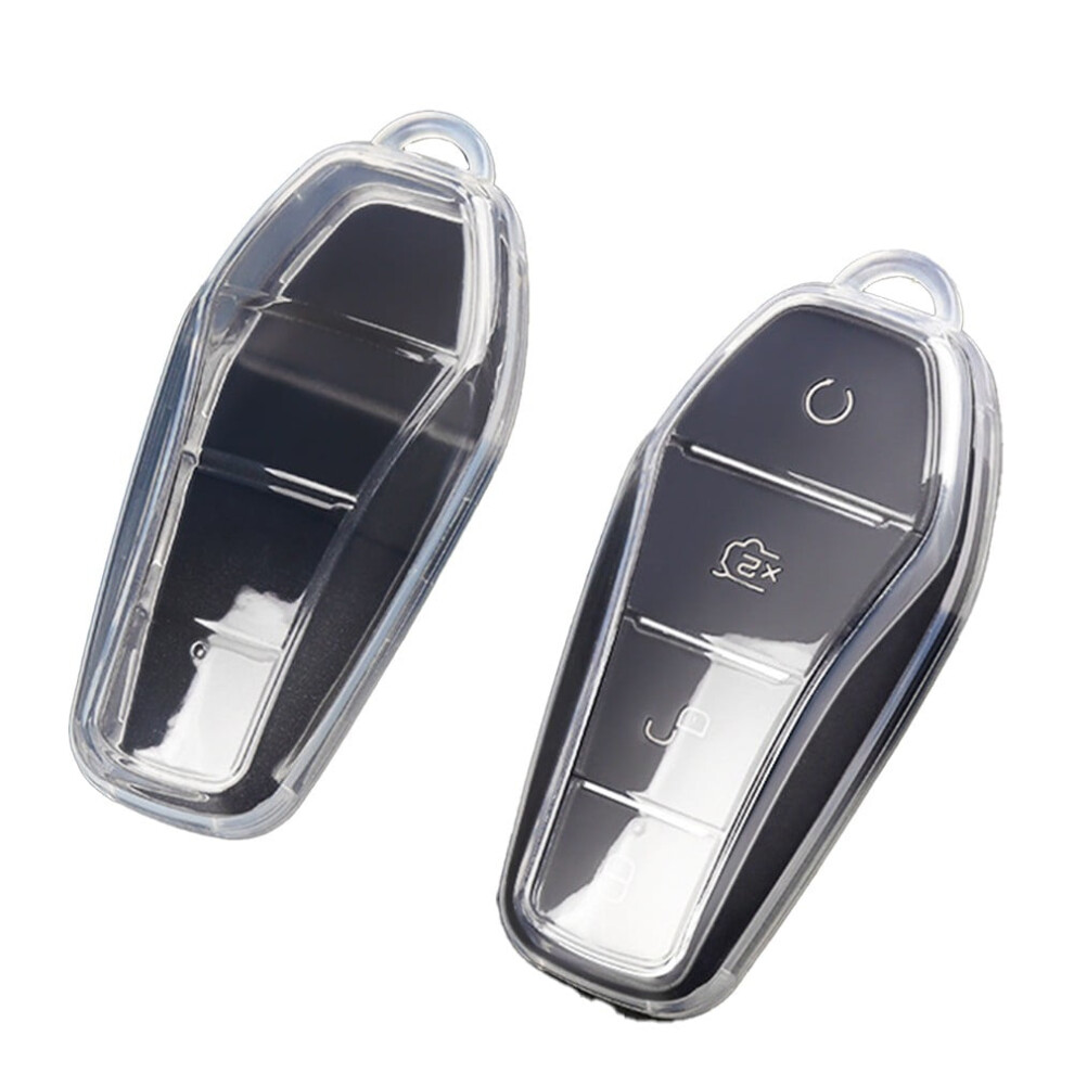 Key Fob Case Cover For Toyota For Byd Atto 3 For Han Ev For Song Plus Dm-I Ev Transparent Light 9365509151914