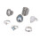 Women's Retro Opal Water Drop Moon Knuckle Ring Set 7 Pieces 1