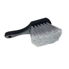 Escova de microfibra com cabo longo, limpador de cubo de roda com cerdas macias para fácil remoção de graxa, escova para cuidados com pneus de