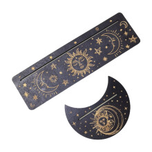 Kartenhalter aus Holz für Mond-Tarotkarten, rechteckiger Altarkartenhalter
