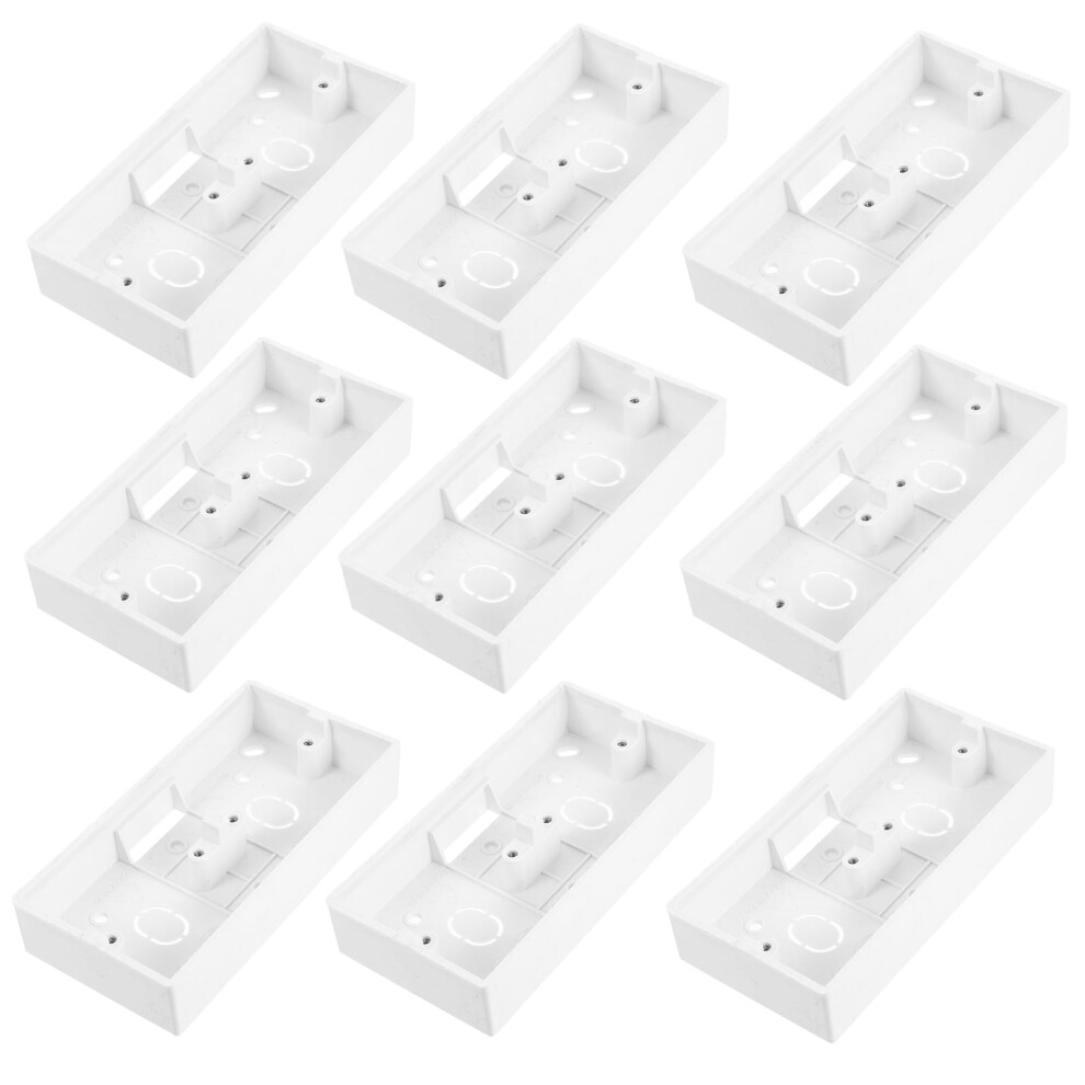 10Pcs Wall-Mounted Electrical Junction Box, Compatible With Outlet Box & Switch, Universal Plug-In Repair Box 9479868985223