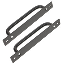 MLINS 2 PCS Door Handle Push Pull Handles for Aluminum Hardware Pulls Black
