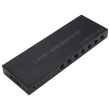 7 Port -Compatible  7x1 4K@60Hz 2.0 Switcher Selector 7 in 1 Out for PS5  Series X NS  PC TV
