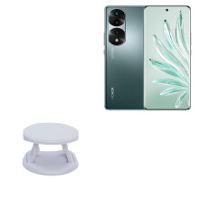 Slim Snap Grip and Stand for Honor 70 Pro, Ergonomic Foldable Tilt Holder in Winter White