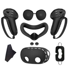 Protective Cover Controller Grips VR Shell Cover VR Silicone Case Face Cover Lens Cover for Meta Quest 3S Accessories A