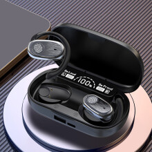 Wireless Earbuds, Hwkond Bluetooth Ear-Mounted Earphones – No Sound Leakage, Stereoscopic Sound, Advanced Sports Design, Black