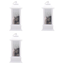 3X Eid Mubarak Led Lantern Ornaments Ramadan Lantern Nightlight Lighting Home Decorations Ramadan Festival Party Gifts,G