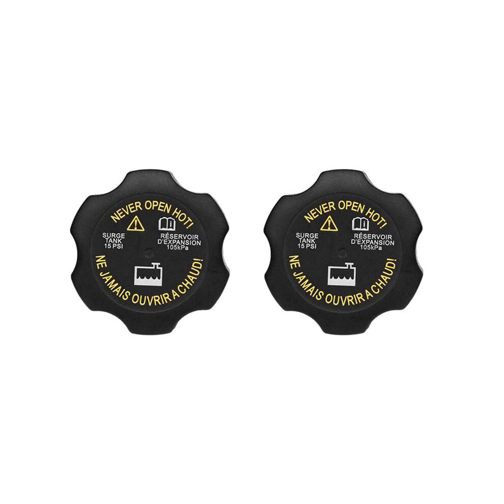 2X Rc98 15075118 Radiator Cap Equipment 15 P.s.i. Radiator Surge Tank Cap For Chevy Silverado Sierra Yukon H2 6033799401172