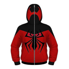 (4-5 Years,Red Spiderman)Kids Boy Spider-man Hoodies Hooded Zip Coat Sweatshirt Jacket Top Outwear Fans Gifts