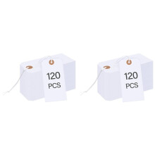 240 Pcs Gift Tags with Elastic String,Blank Shipping Tags Large Marking Gift Bags Tags Writable Price Tags Inventory Tag
