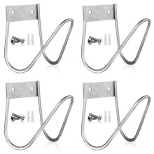 4X Garden Hose Hanger,Heavy Duty Garden Hose Hanger Wall Mount for Water Hose, Extension Cords, Air Compressor Hose